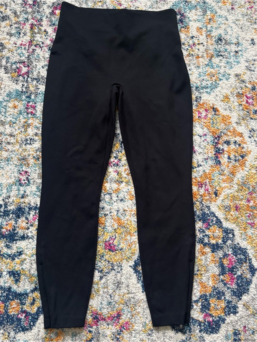 SPANX supersmooth® PerfectFit Ponte skinny zippered ankle Black size large
